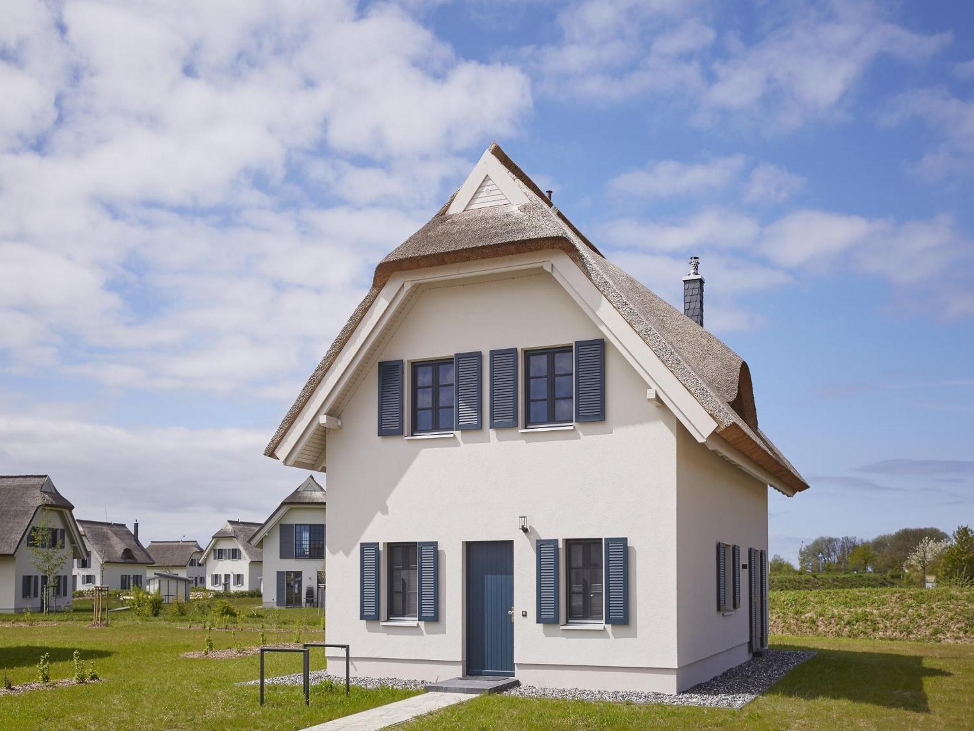 Reetland Am Meer - Premium Reetdachvilla Mit 3 Schlafzimmern, Sauna, Kamin Und Massagesessel F05 Dranske Luaran gambar