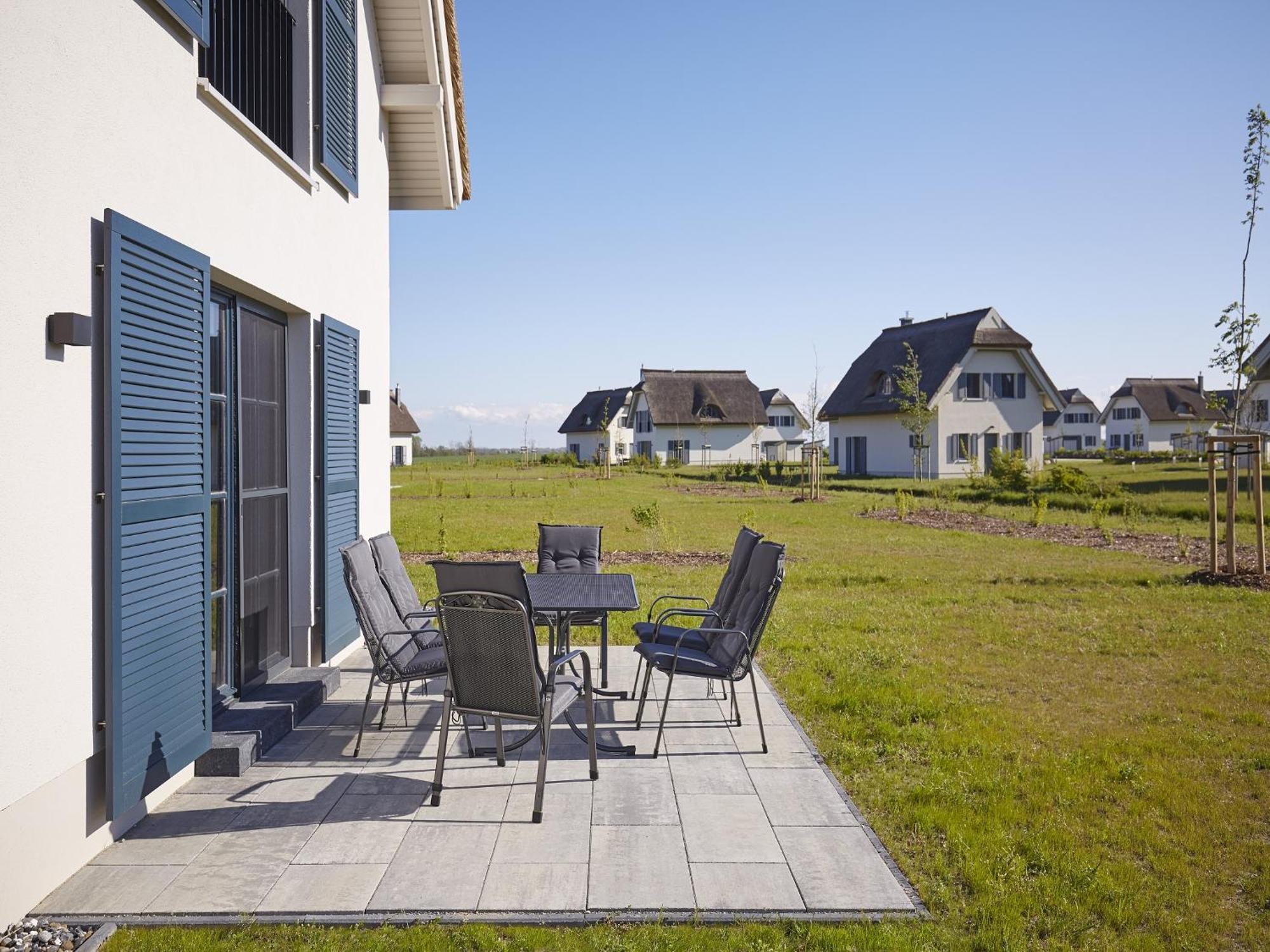 Reetland Am Meer - Premium Reetdachvilla Mit 3 Schlafzimmern, Sauna, Kamin Und Massagesessel F05 Dranske Luaran gambar